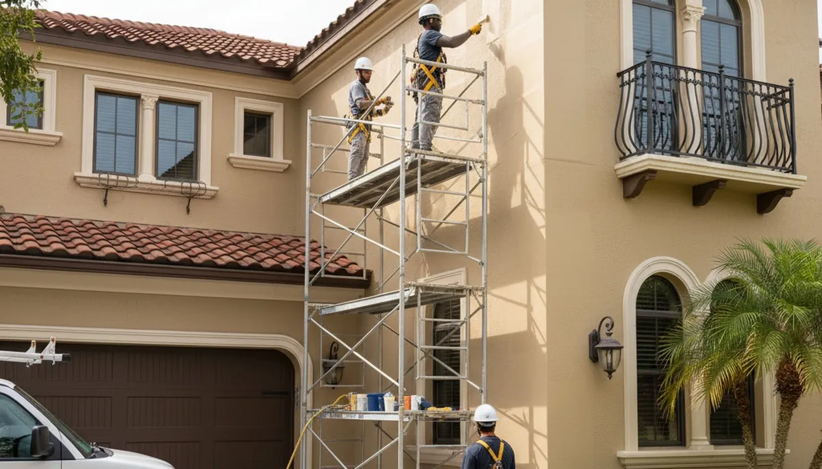 Painter team providing professional painting services in Kissimmee, FL for residential and commercial properties
