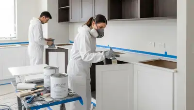 Cabinet painting service in Kissimmee, FL for durable kitchen finishes in Florida heat and humidity