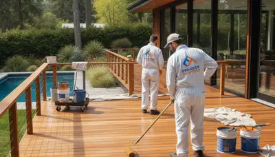 Deck painting service in Kissimmee, FL protecting and refreshing outdoor wood surfaces