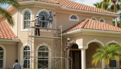 Painter crew providing professional painting services in Kissimmee, FL
