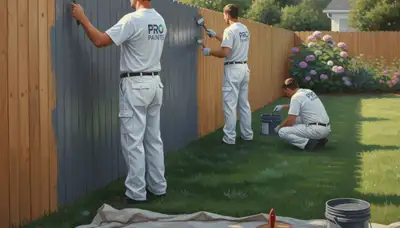 Fence painting service in Kissimmee, FL protecting wood from sun, humidity, and rain