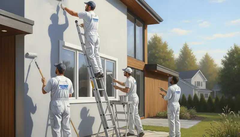 Kissimmee, FL house painters applying interior and exterior painting services for Florida homes