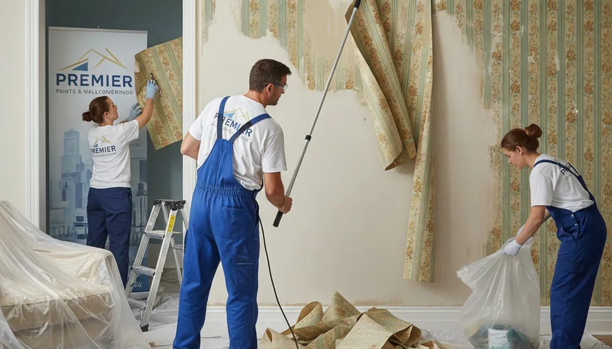 Wallpaper removal prep for Kissimmee, FL homes by professional painting contractors